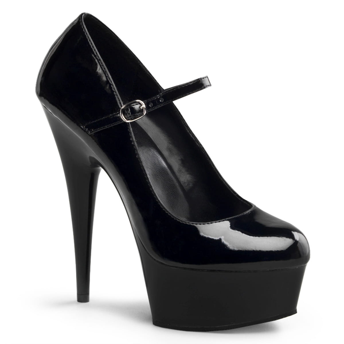 Pleaser DELIGHT-687 Damen Pumps Schwarz  EU 35