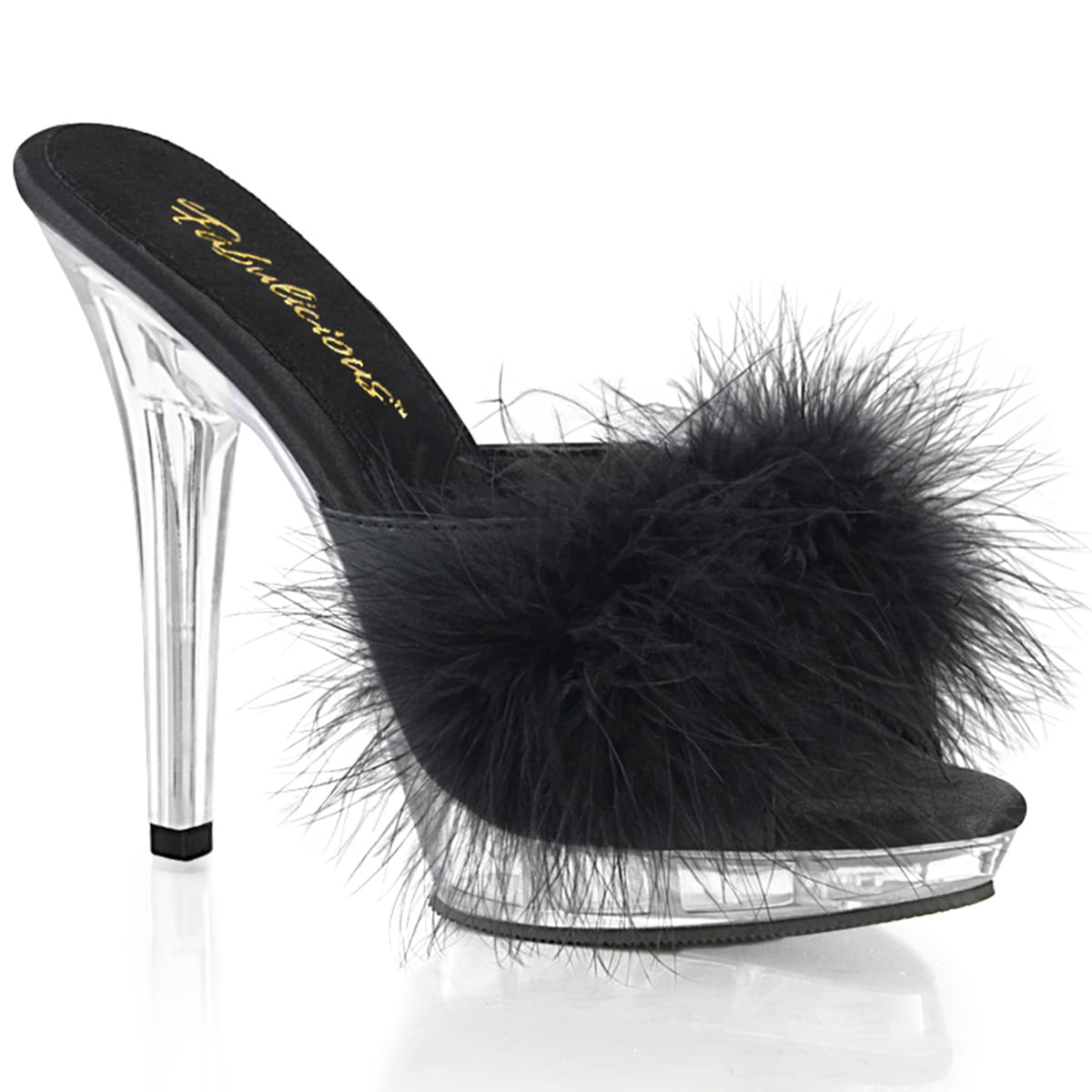 Fabulicious LIP-101-8 Damen Slipper Schwarz EU 43