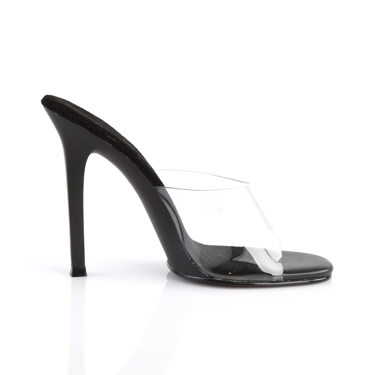 Fabulicious GALA-01 Damen Slipper Transparent Schwarz EU 35