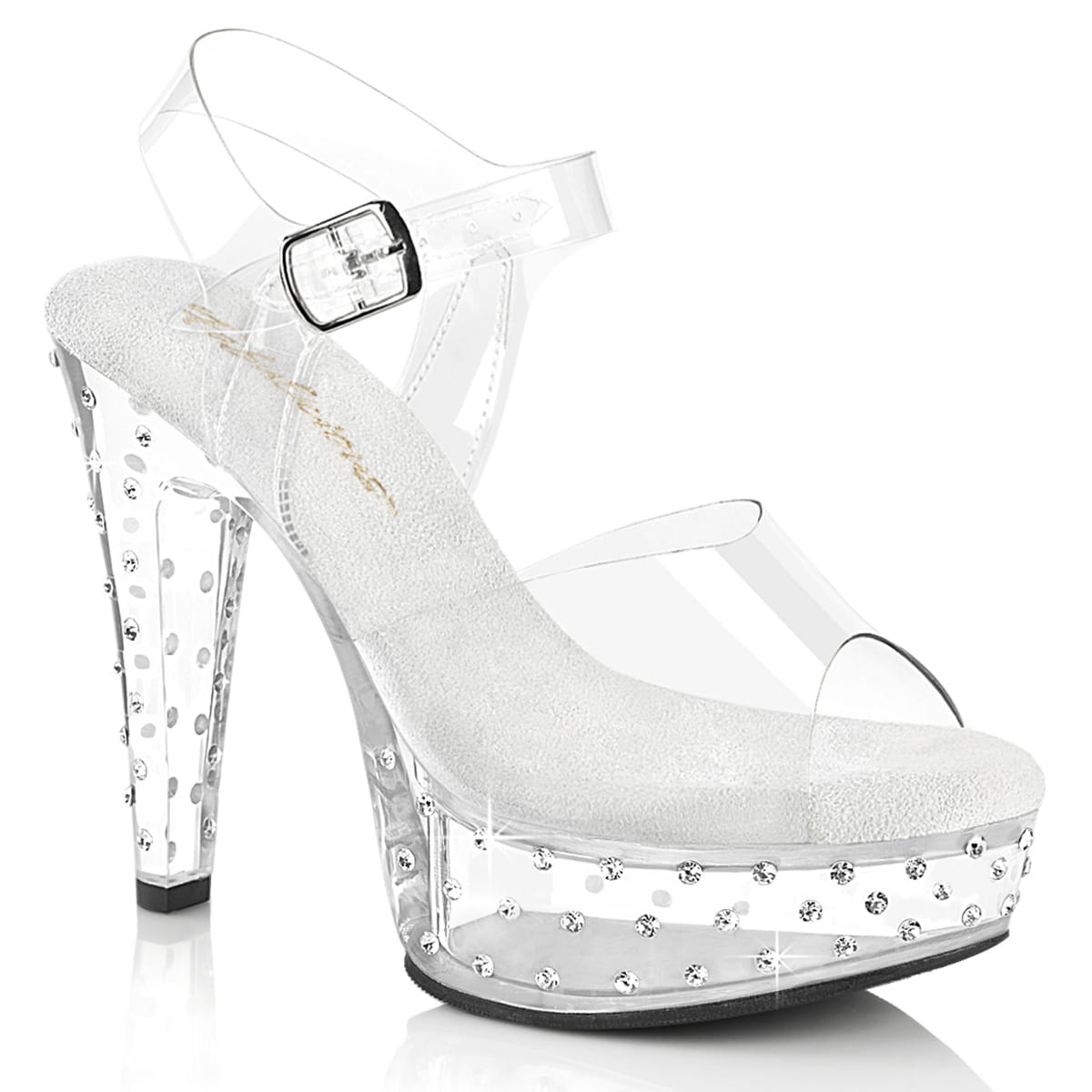 Fabulicious MARTINI-508SDT Damen Sandale Transparent