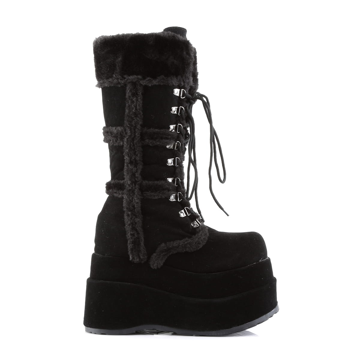 DemoniaCult BEAR-202 Damen Stiefel Schwarz  EU 40