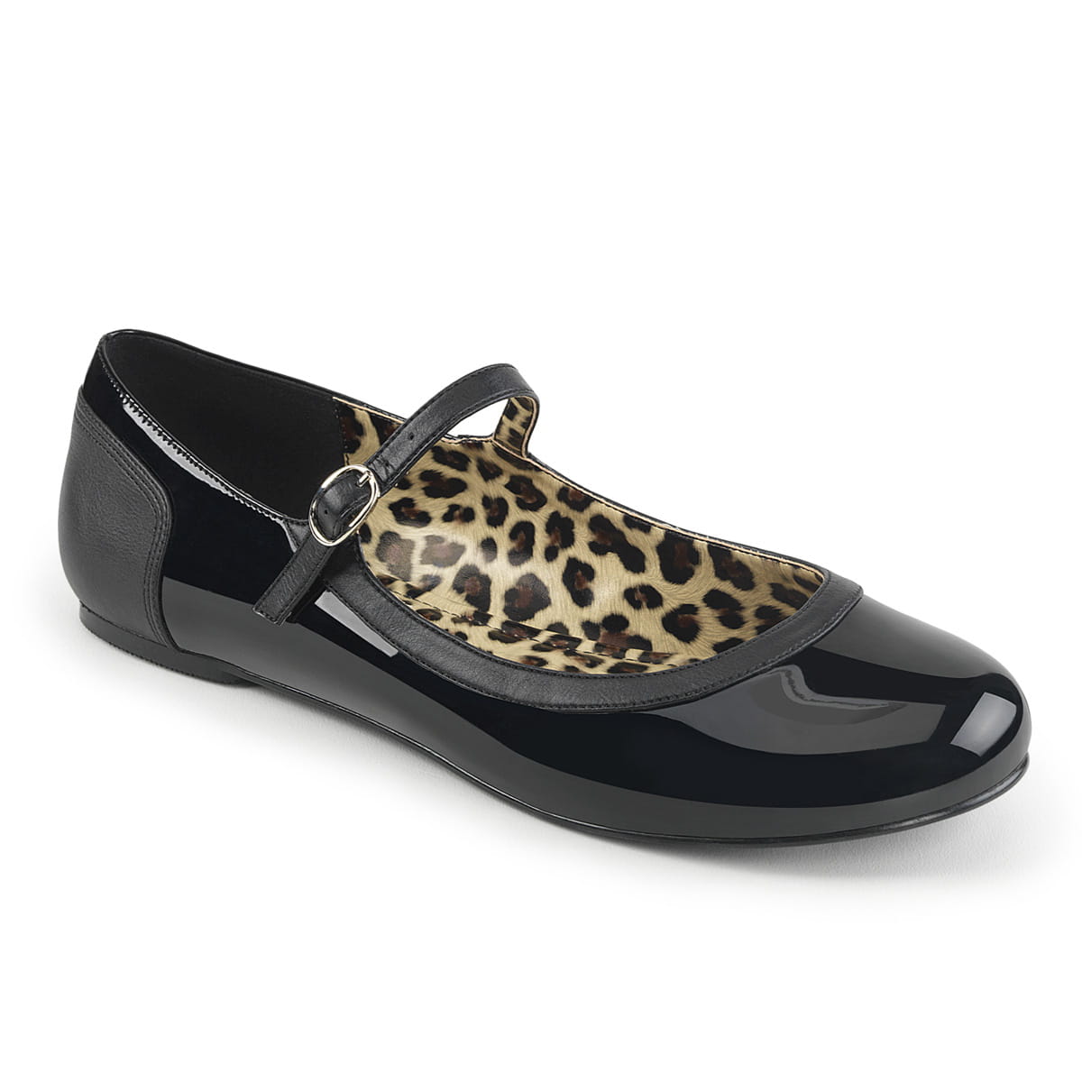 Pleaser Pink Label ANNA-02 Damen Sandale Schwarz Lack EU 44
