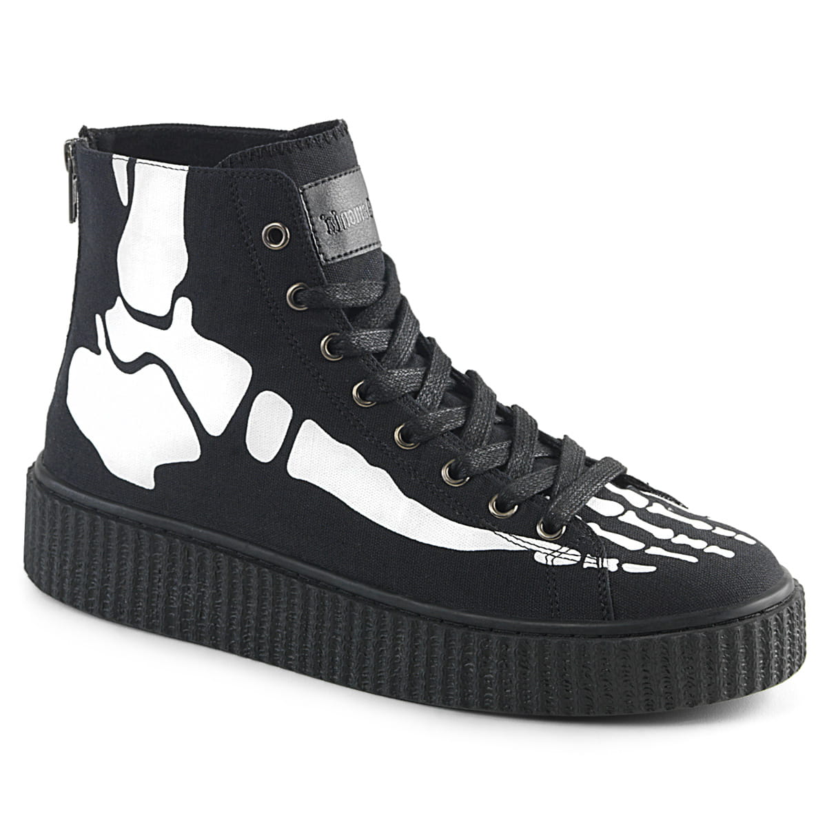 DemoniaCult SNEEKER-252 Unisex Creeper Schwarz  EU 37