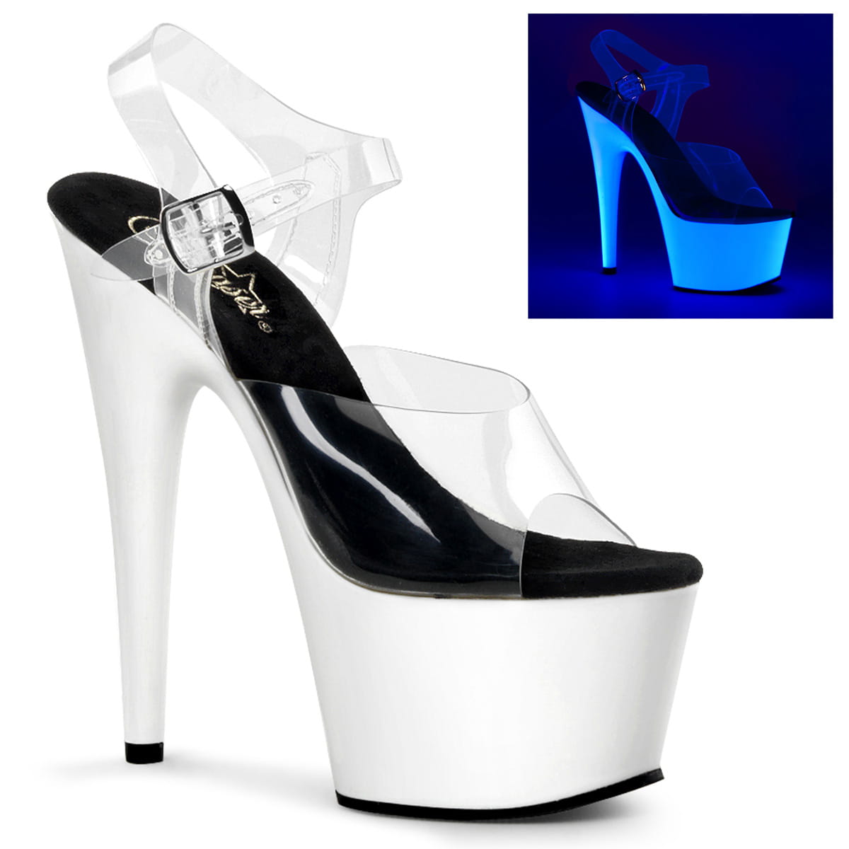 Pleaser ADORE-708UV Damen Sandale