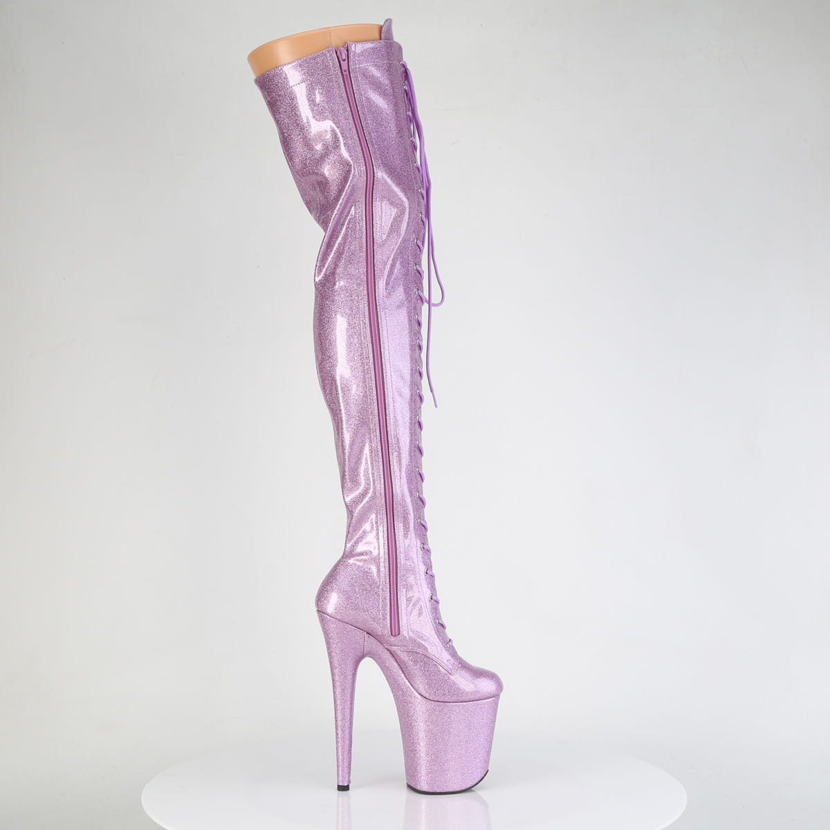 Pleaser FLAMINGO-3020GP Damen Stiefel Flieder Lack EU 39