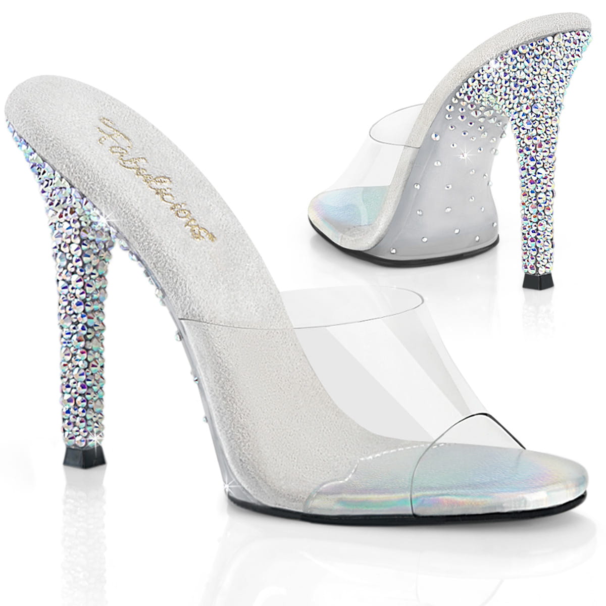 Fabulicious GALA-01DSP Damen Slipper Transparent EU 36