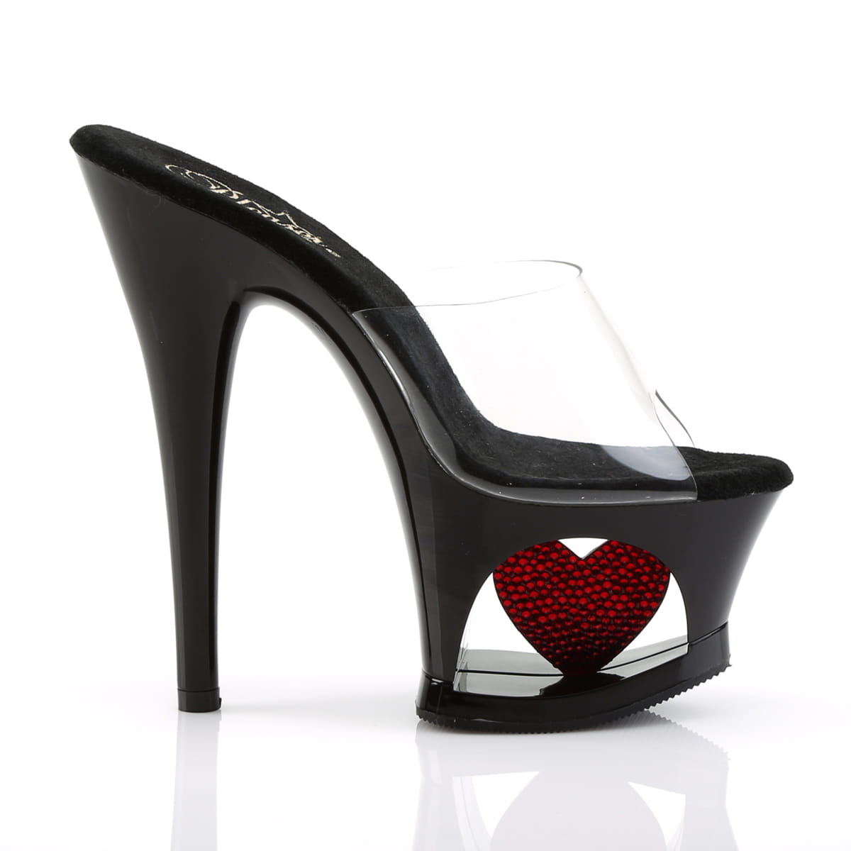 Pleaser MOON-701HRS Damen Slipper Transparent  EU 38