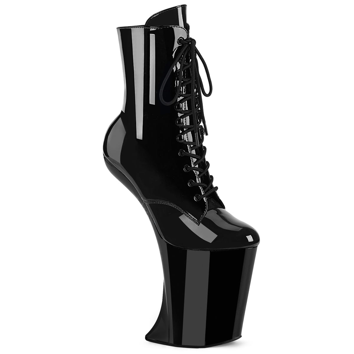 Pleaser BEWITCHED-1020 Damen Absatzlose  Plateau Schnürstiefelette