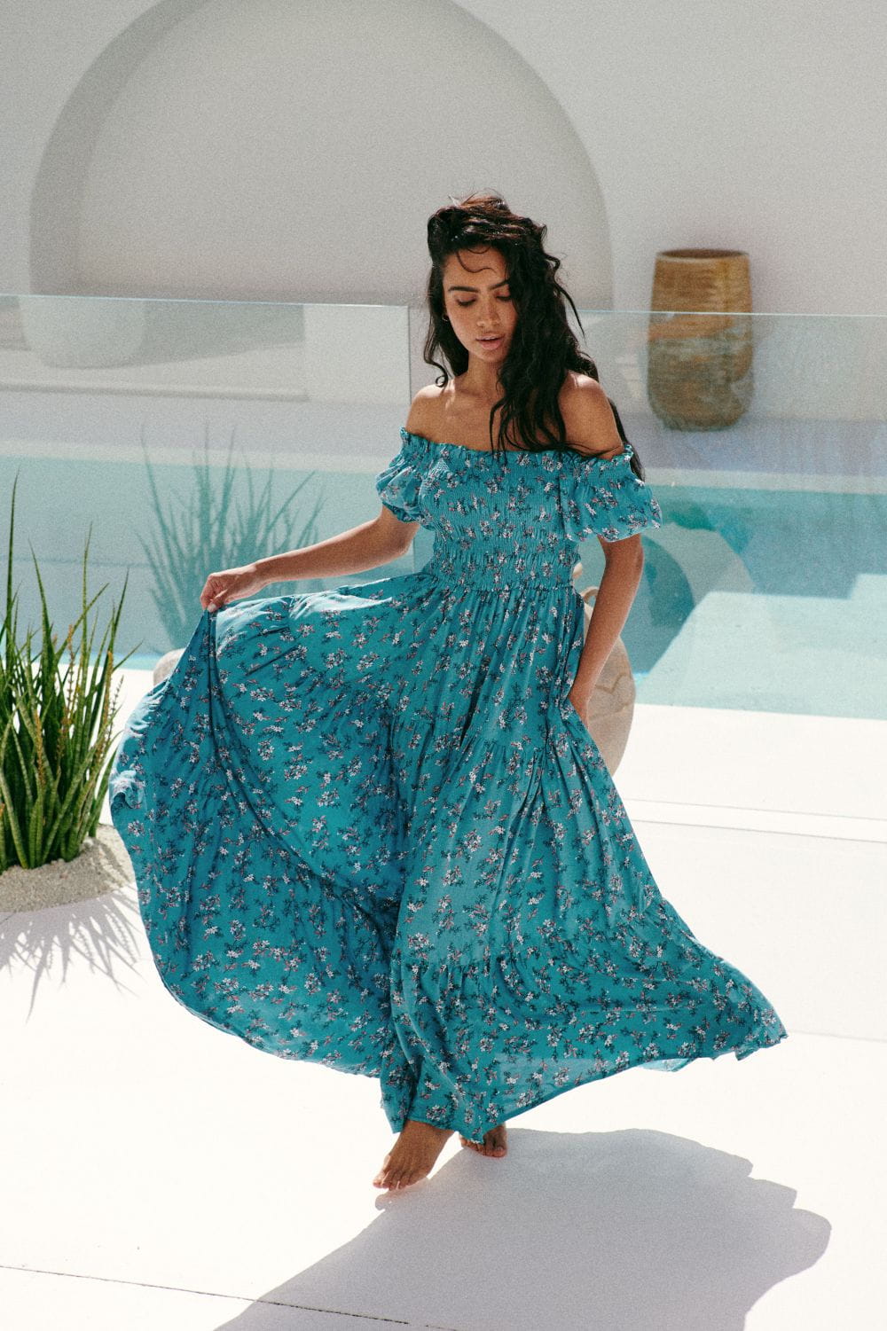 JAASE Ocean Eyes Claudette Maxi Kleid Blau – Elegantes Sommerkleid für Damen -  XS, Kleid, Abendkleid, Formelle Kleidung, Person, Frau, Kleid, Abendkleid, Formelle Kleidung, Person, Frau, Kleid, Abendkleid, Formelle Kleidung, Person, Frau, Kleid, Abendkle