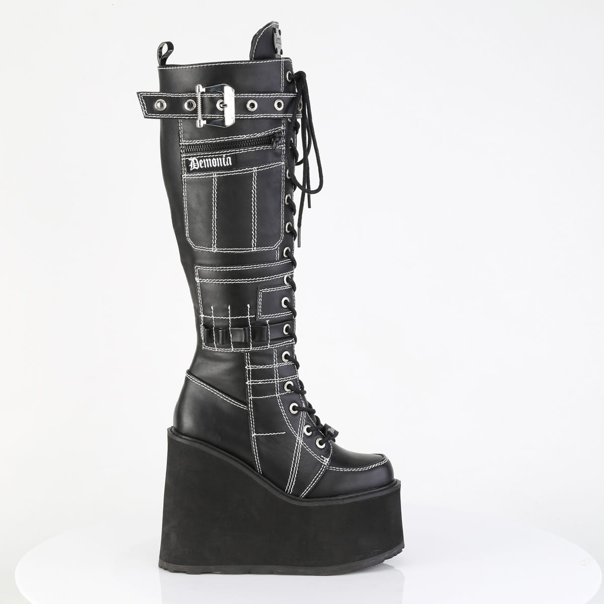 DemoniaCult SWING-260 Damen Stiefel Schwarz  EU 39