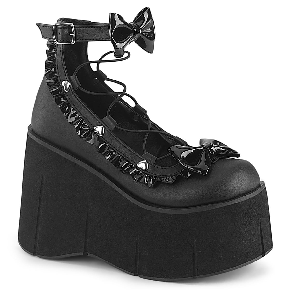 DemoniaCult KERA-18 Damen Sandale Schwarz