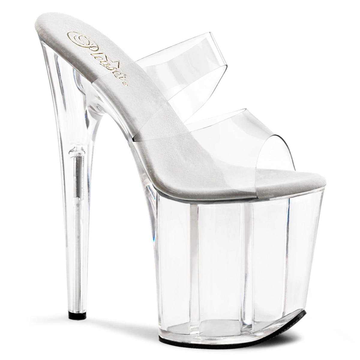 Pleaser FLAMINGO-802 Damen Slipper Transparent EU 41