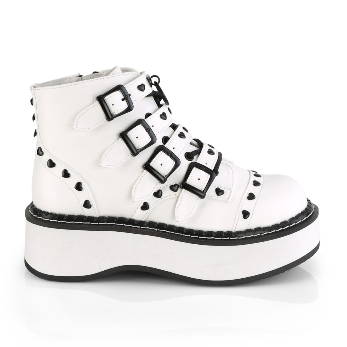 DemoniaCult EMILY-315 Damen Stiefelette Weiß  EU 40