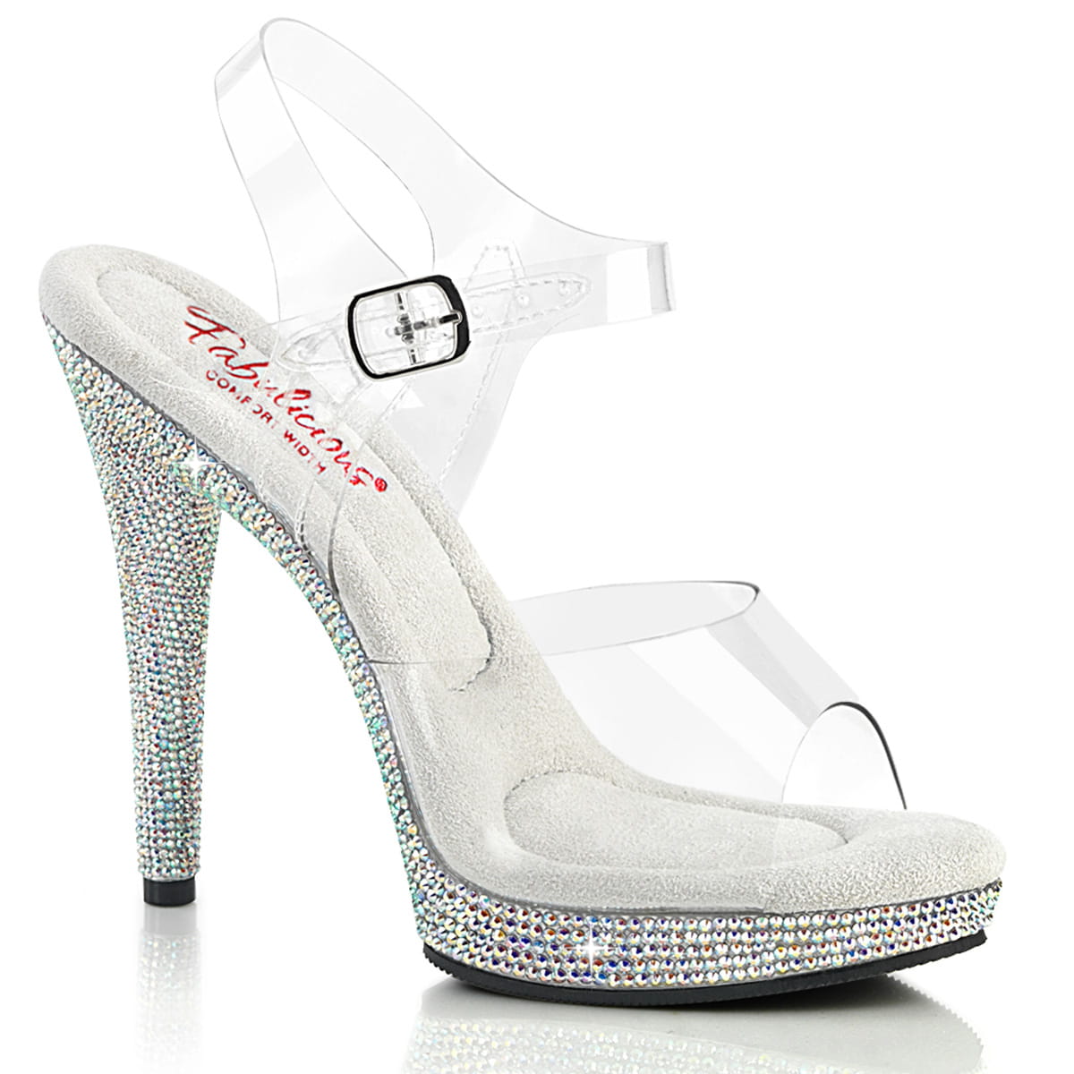 Fabulicious GLORY-508DM Damen Sandale Transparent