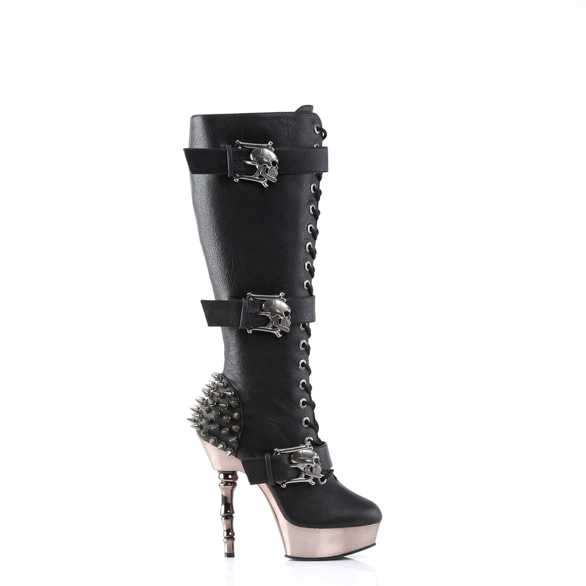 DemoniaCult MUERTO-2028 Damen Stiefel Schwarz  EU 40