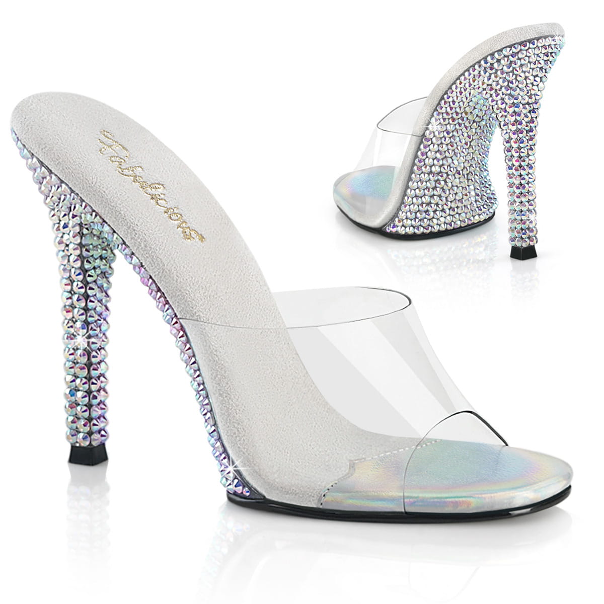Fabulicious GALA-01DML Damen Slipper Transparent EU 37