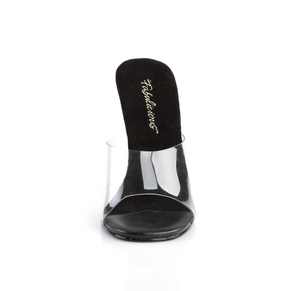 Fabulicious GALA-01 Damen Slipper Transparent Schwarz EU 35