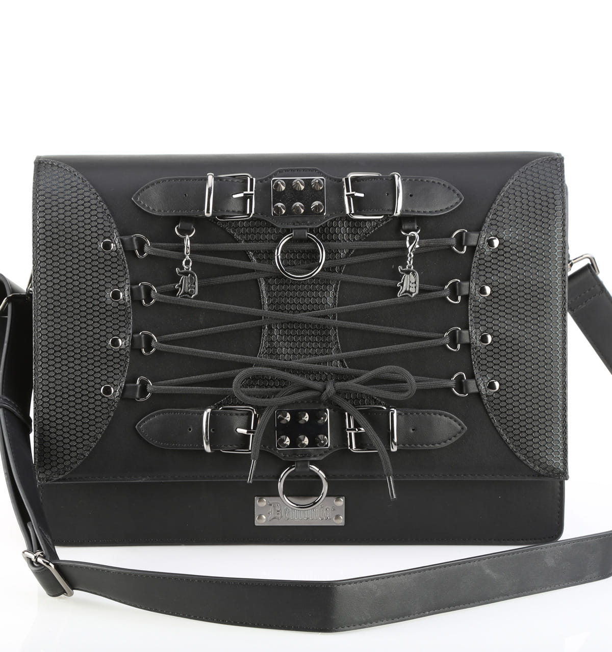 DemoniaCult HB-661 Schultergurt Tasche Schwarz