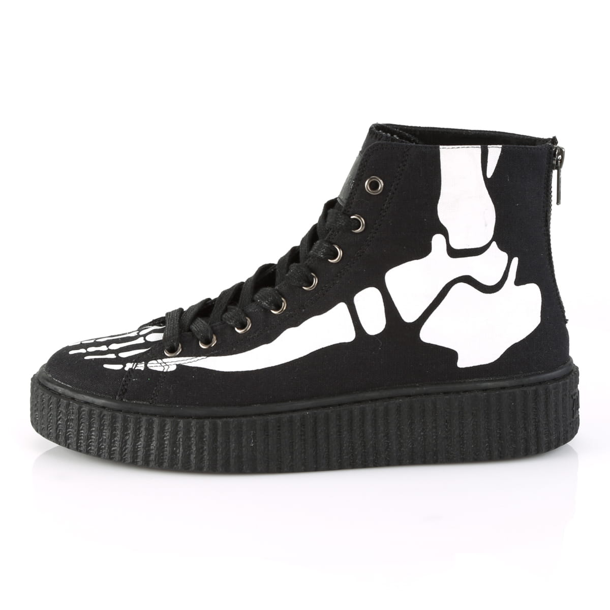 DemoniaCult SNEEKER-252 Unisex Creeper Schwarz  EU 37
