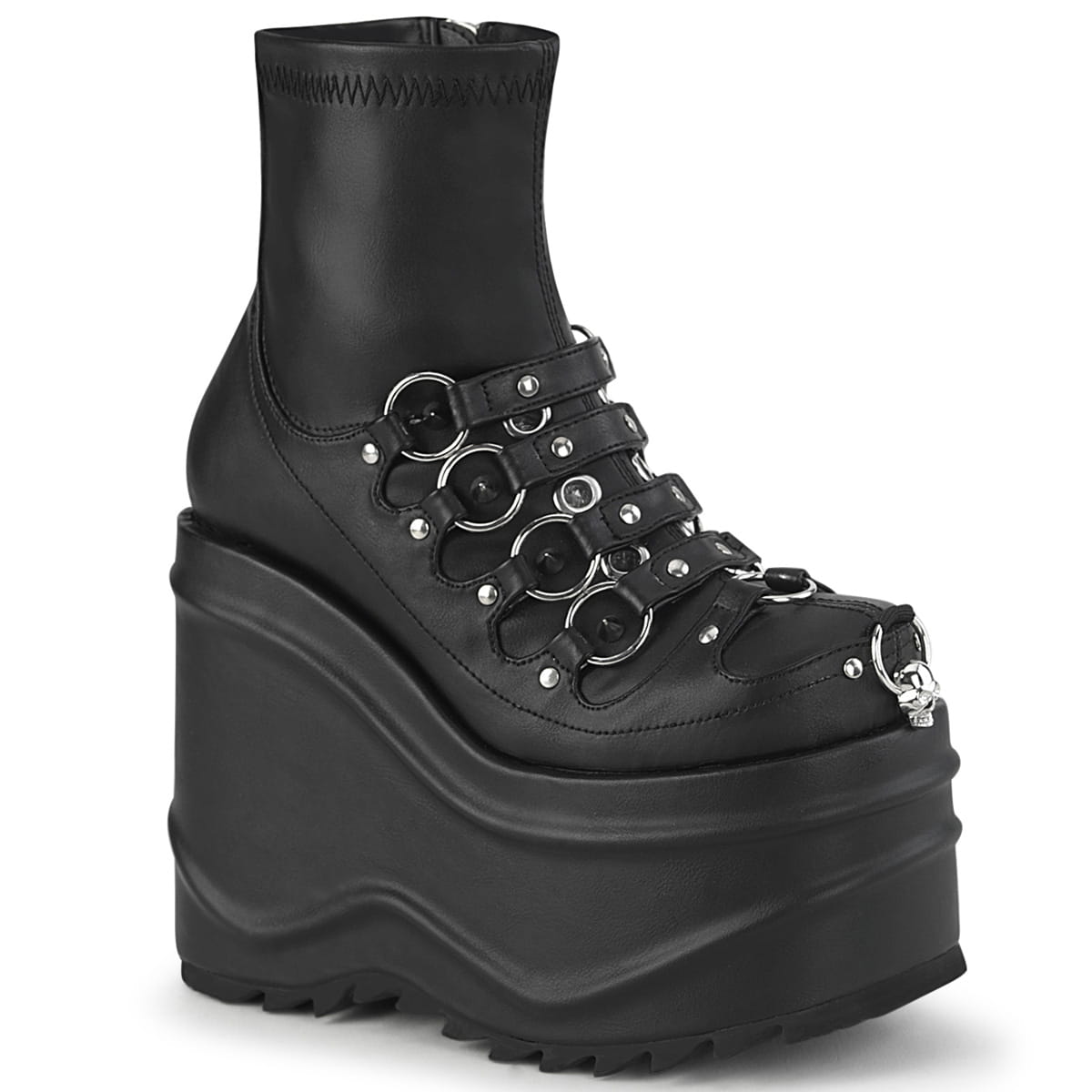 DemoniaCult WAVE-110 Damen Stiefelette Schwarz  EU 42
