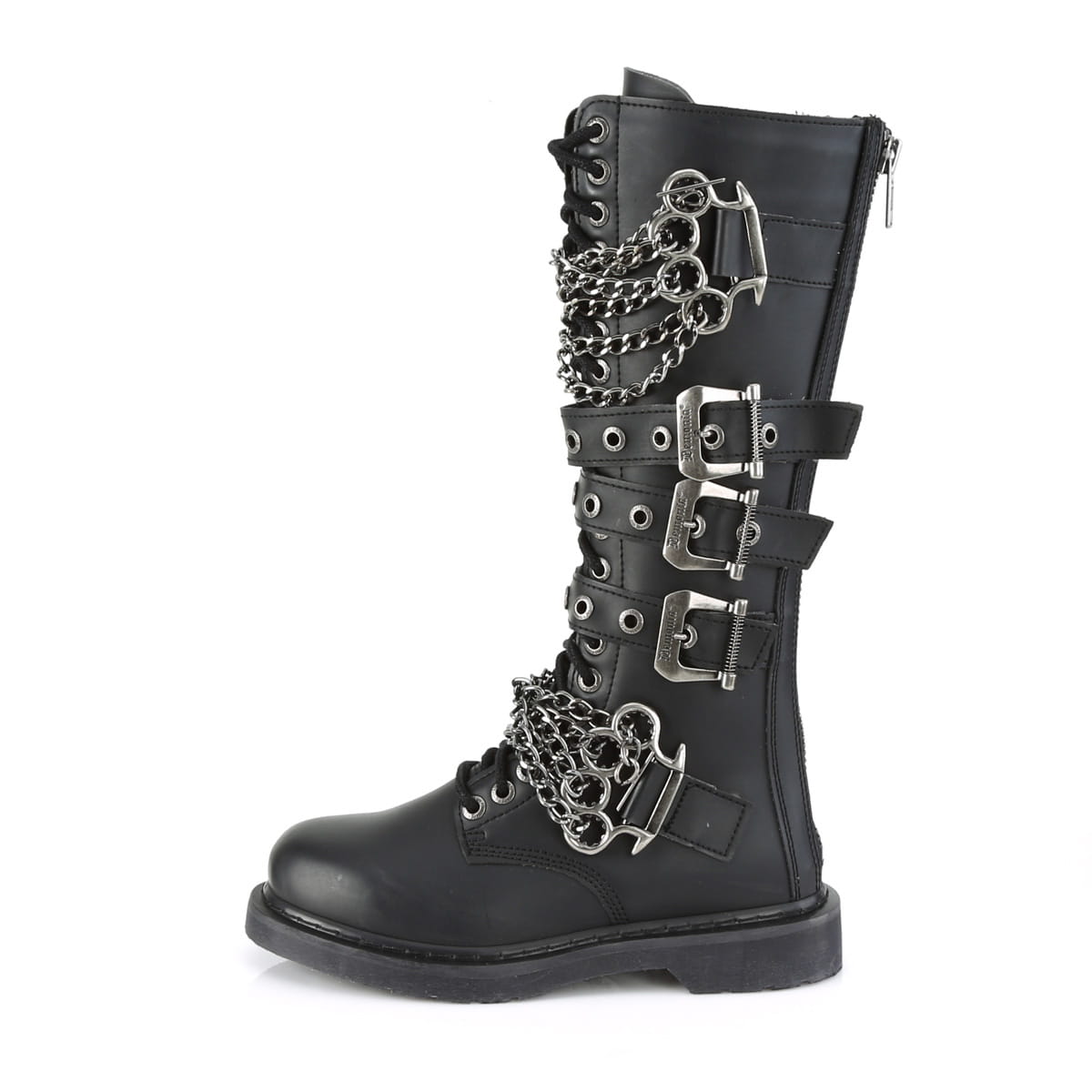 DemoniaCult BOLT-450 Unisex Stiefel Schwarz  EU 39