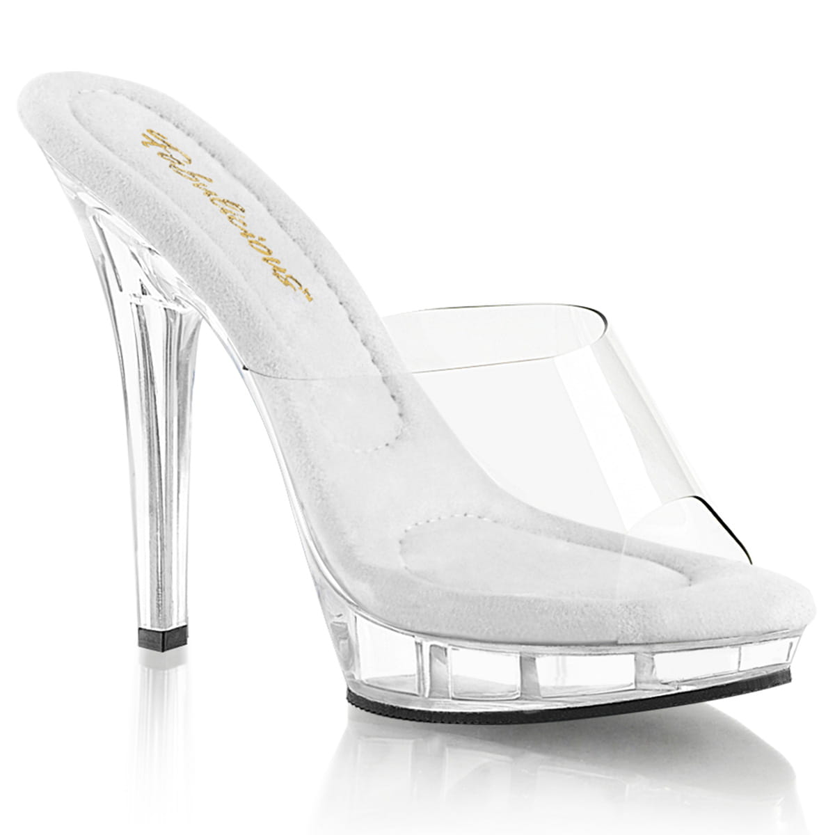 Fabulicious LIP-101 Damen Slipper Transparent EU 40