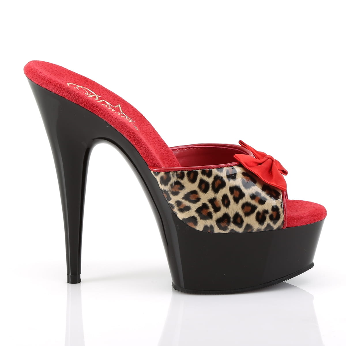 Pleaser DELIGHT-601-6 Damen Slipper Beige Leo EU 36