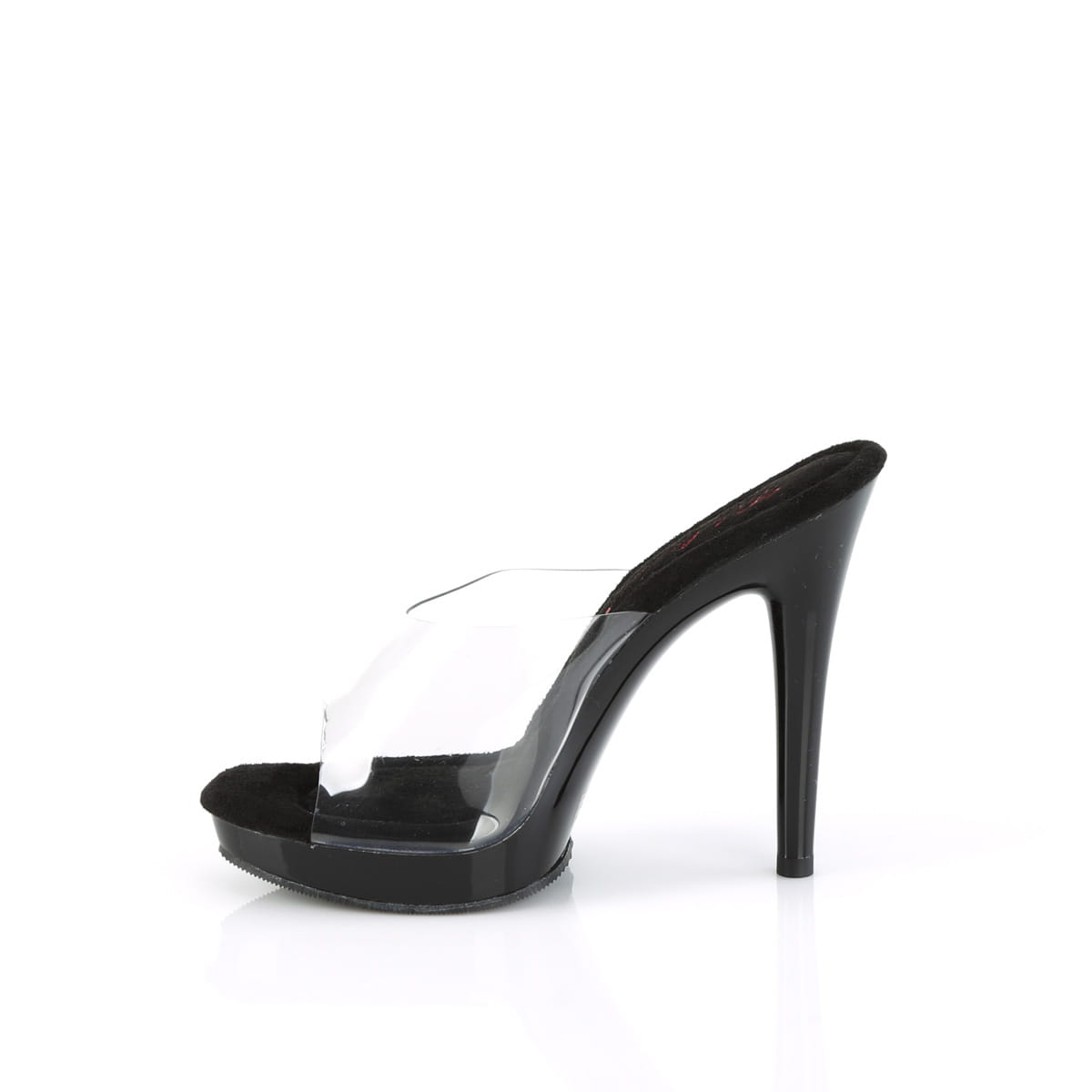 Fabulicious GLORY-501 Damen Slipper Transparent Schwarz EU 40