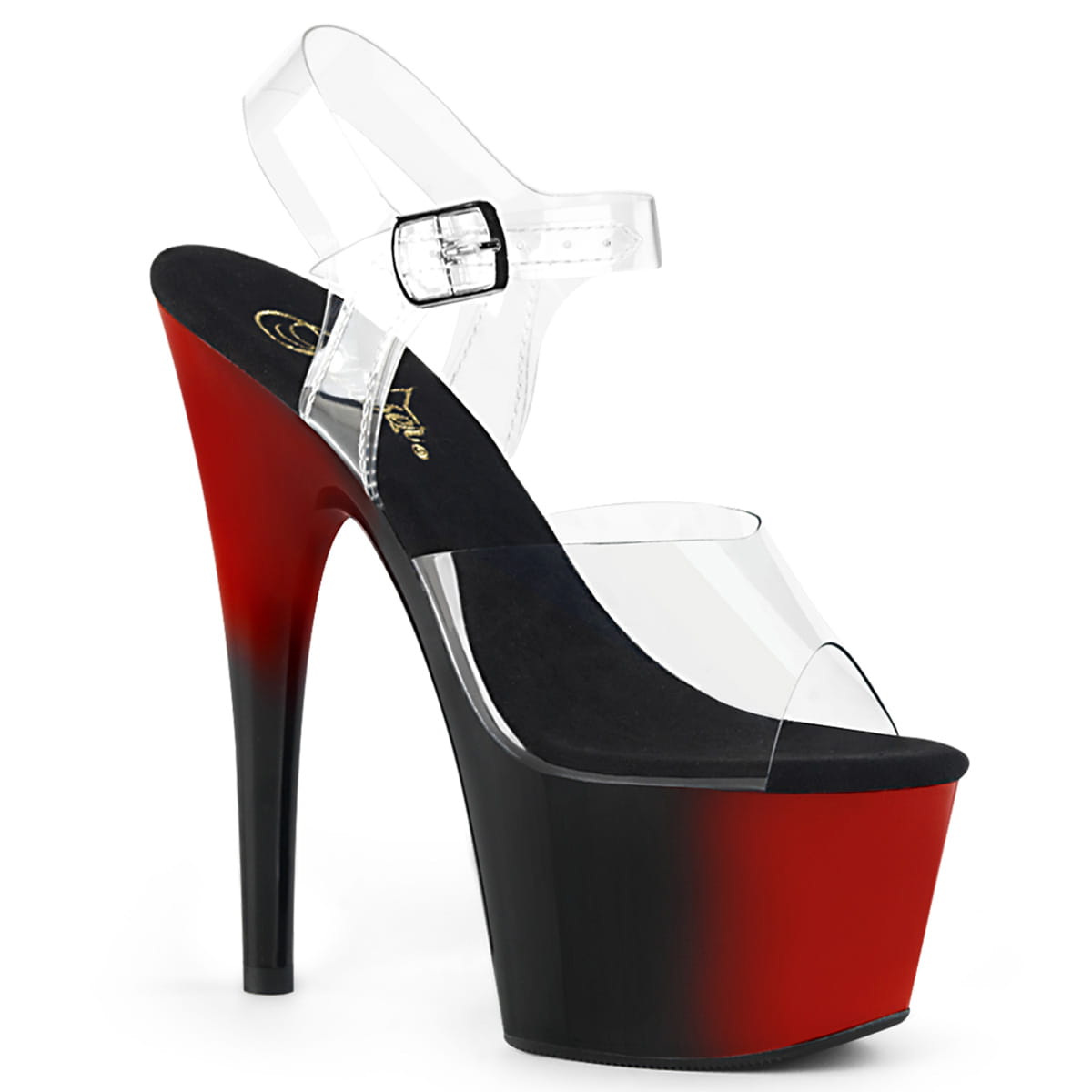 Pleaser ADORE-708BR Damen Sandale Transparent
