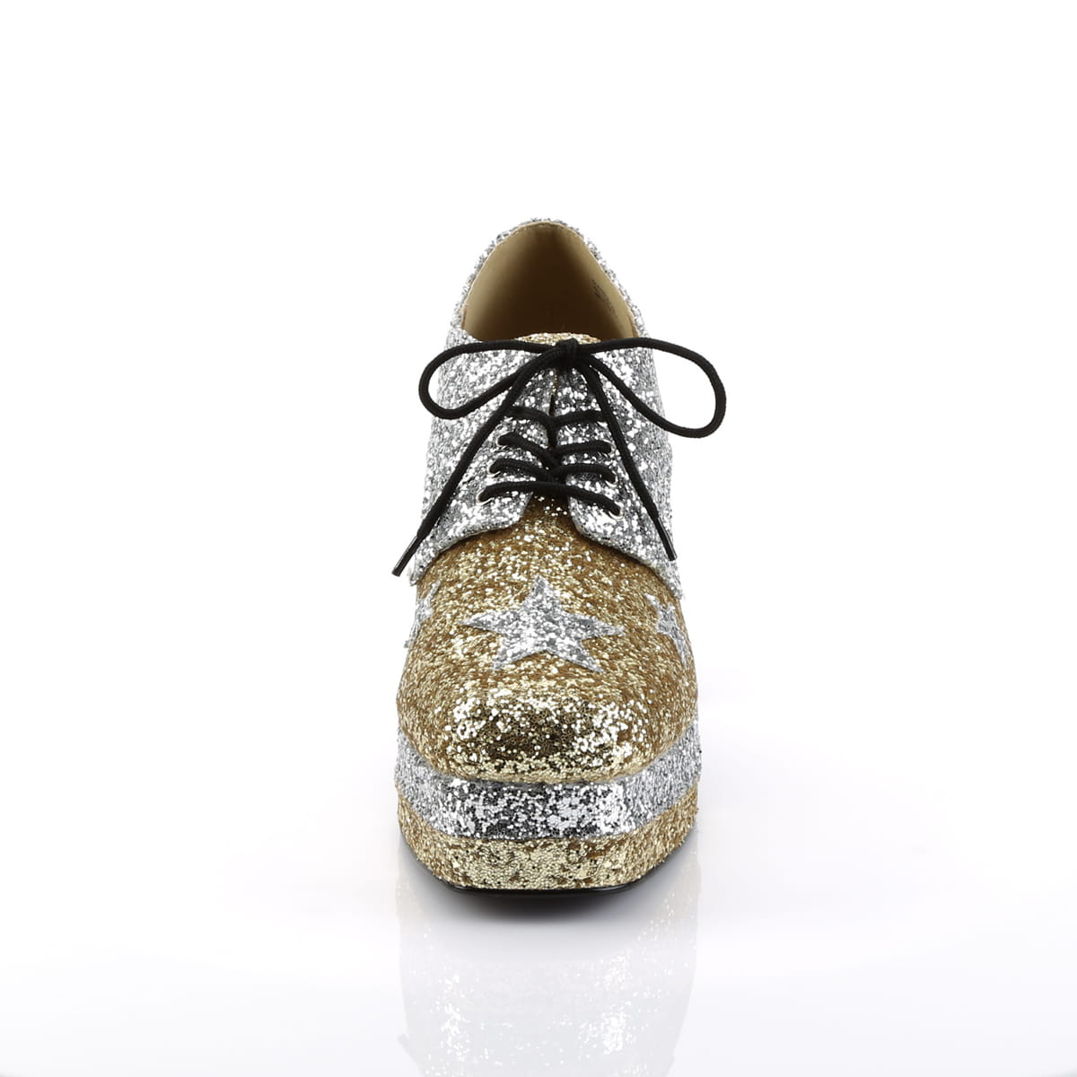 Funtasma GLAMROCK-02 Herren Halbschuh Silber Gold EU 40-41