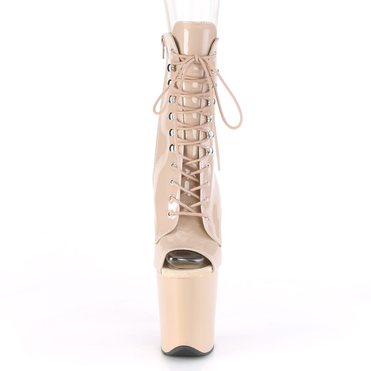 Pleaser FLAMINGO-1021 Damen Stiefelette Beige  EU 42