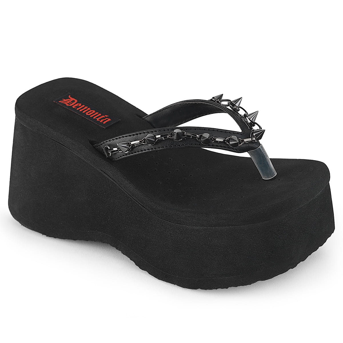 DemoniaCult FUNN-35 Damen Sandale Schwarz