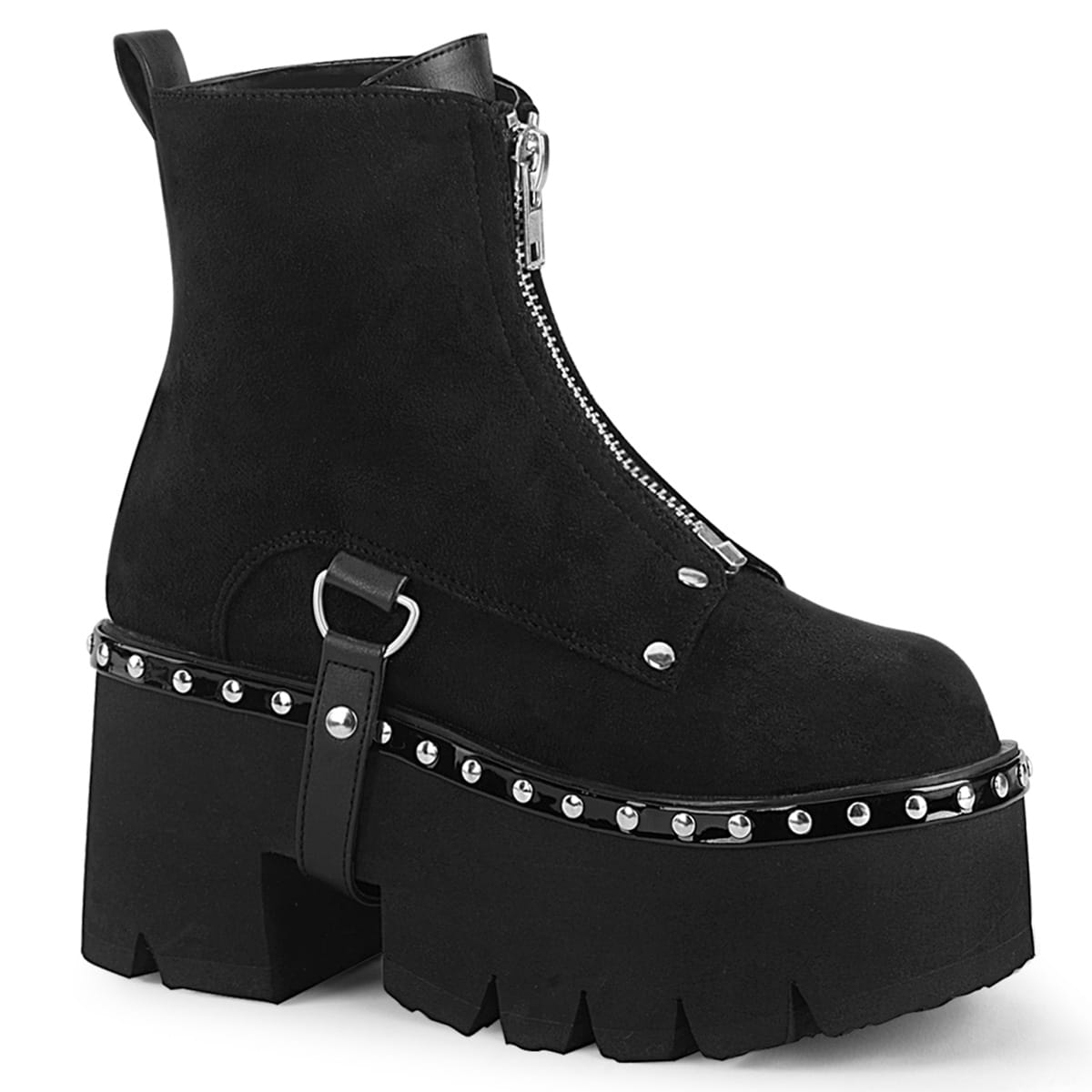 DemoniaCult ASHES-100 Damen Stiefelette Schwarz  EU 39