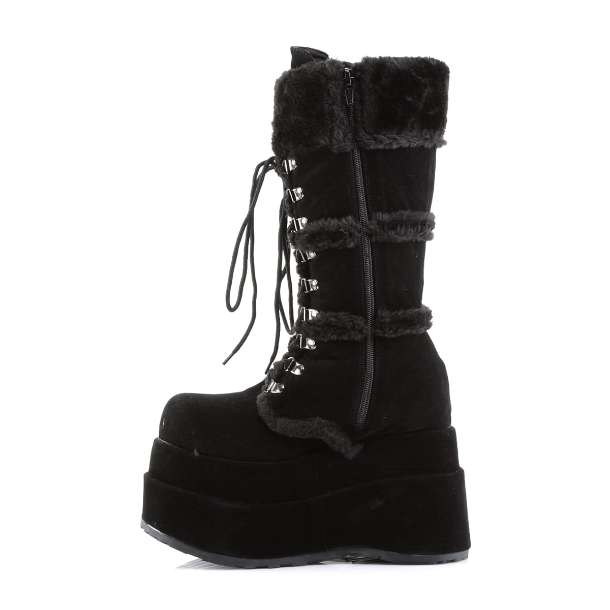 DemoniaCult BEAR-202 Damen Stiefel Schwarz  EU 40
