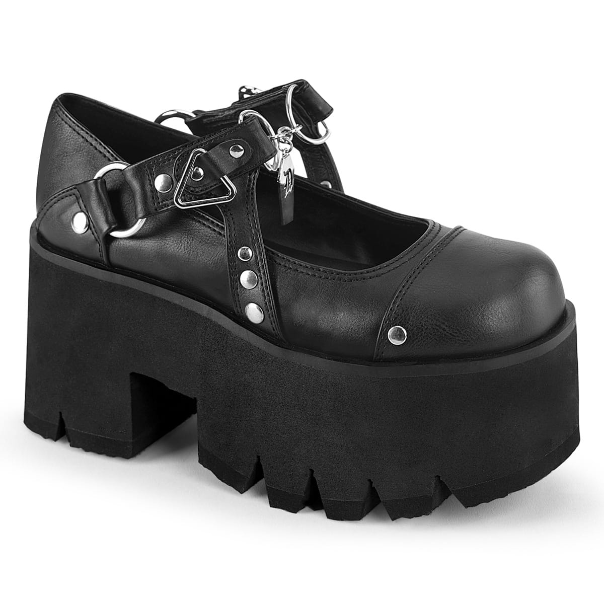 DemoniaCult ASHES-33 Damen Sandale Schwarz  EU 38