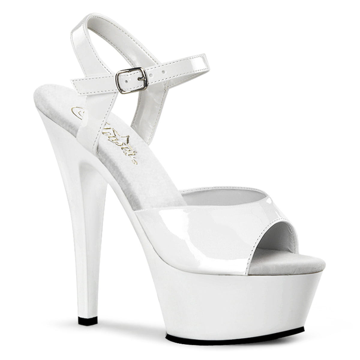 Pleaser KISS-209 Damen Sandale Weiß EU 37