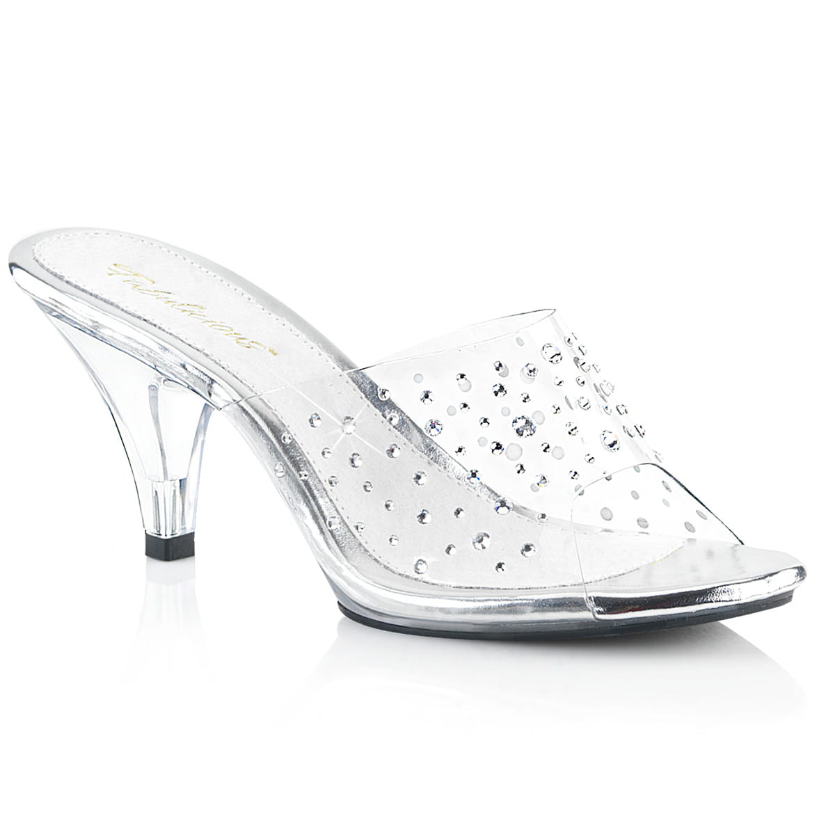 Fabulicious BELLE-301RS Damen Slipper Transparent EU 38