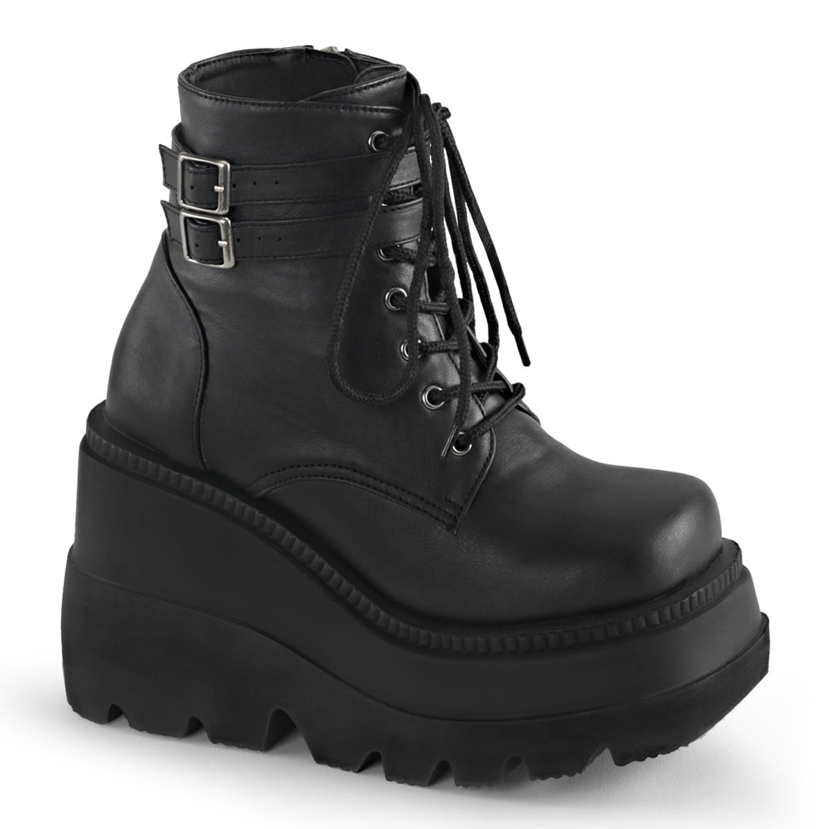 DemoniaCult SHAKER-52 Damen Stiefelette Schwarz Matt EU 40