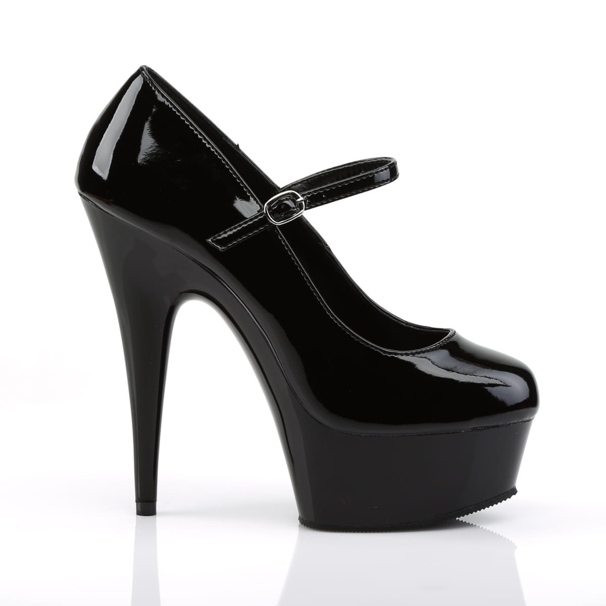Pleaser DELIGHT-687 Damen Pumps Schwarz  EU 35