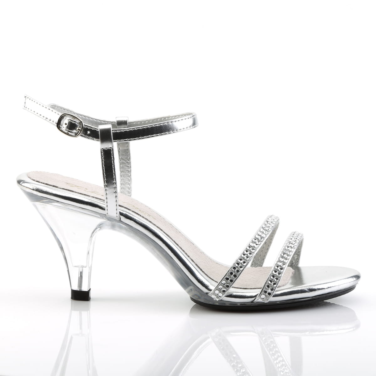 Fabulicious BELLE-316 Damen Sandale Silber  EU 38
