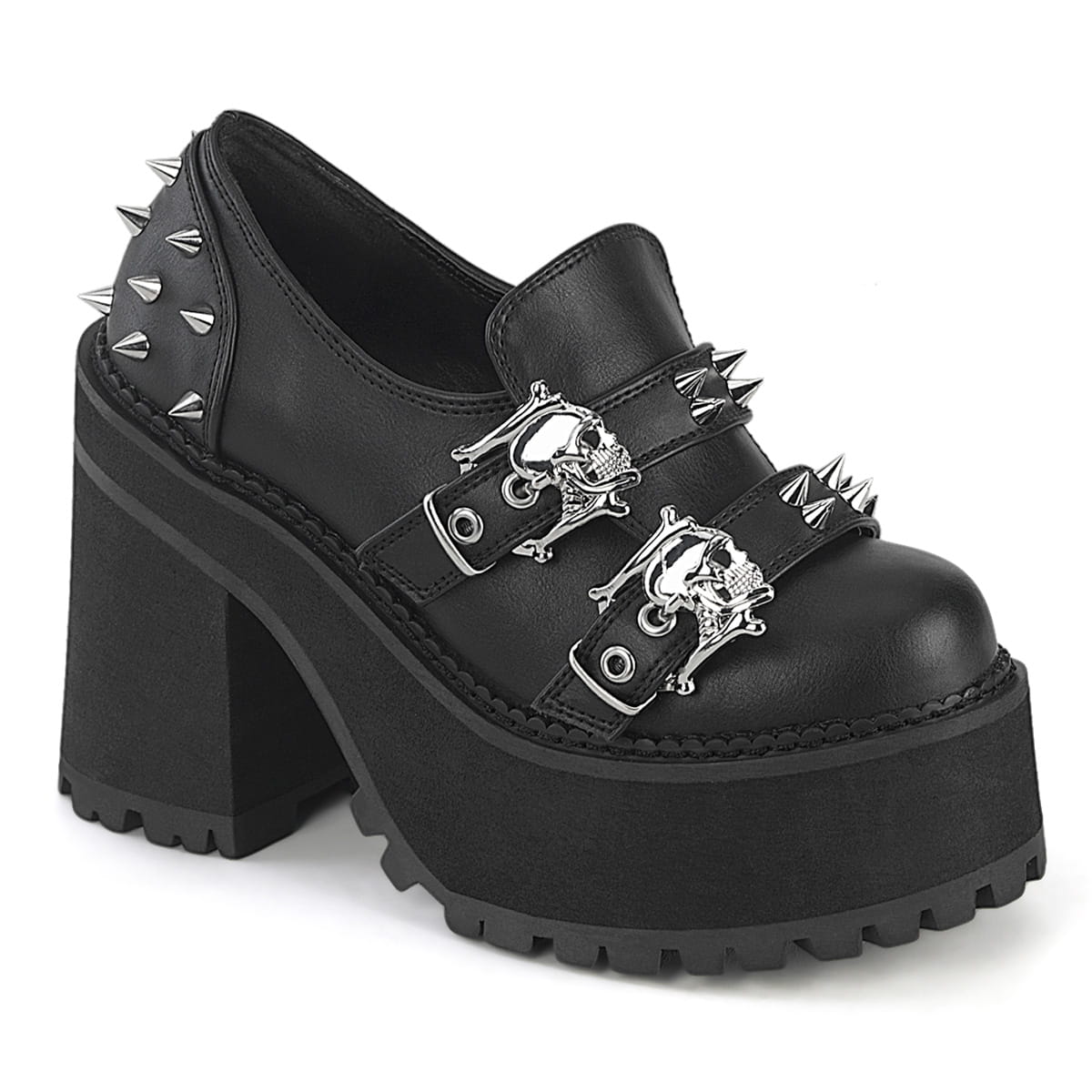 DemoniaCult ASSAULT-38 Damen Halbschuh Schwarz  EU 40