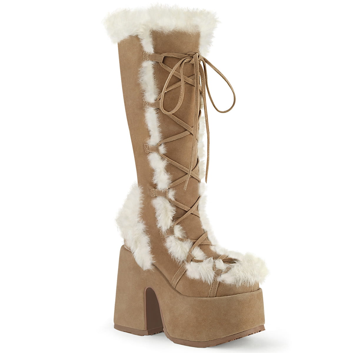 DemoniaCult CAMEL-311 Damen Stiefel Hellbraun EU 36
