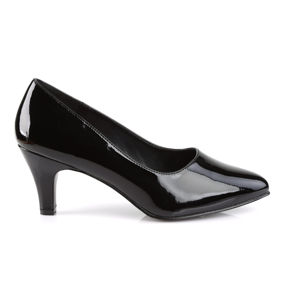 Pleaser Pink Label DIVINE-420 Damen Pumps Schwarz Lack EU 39