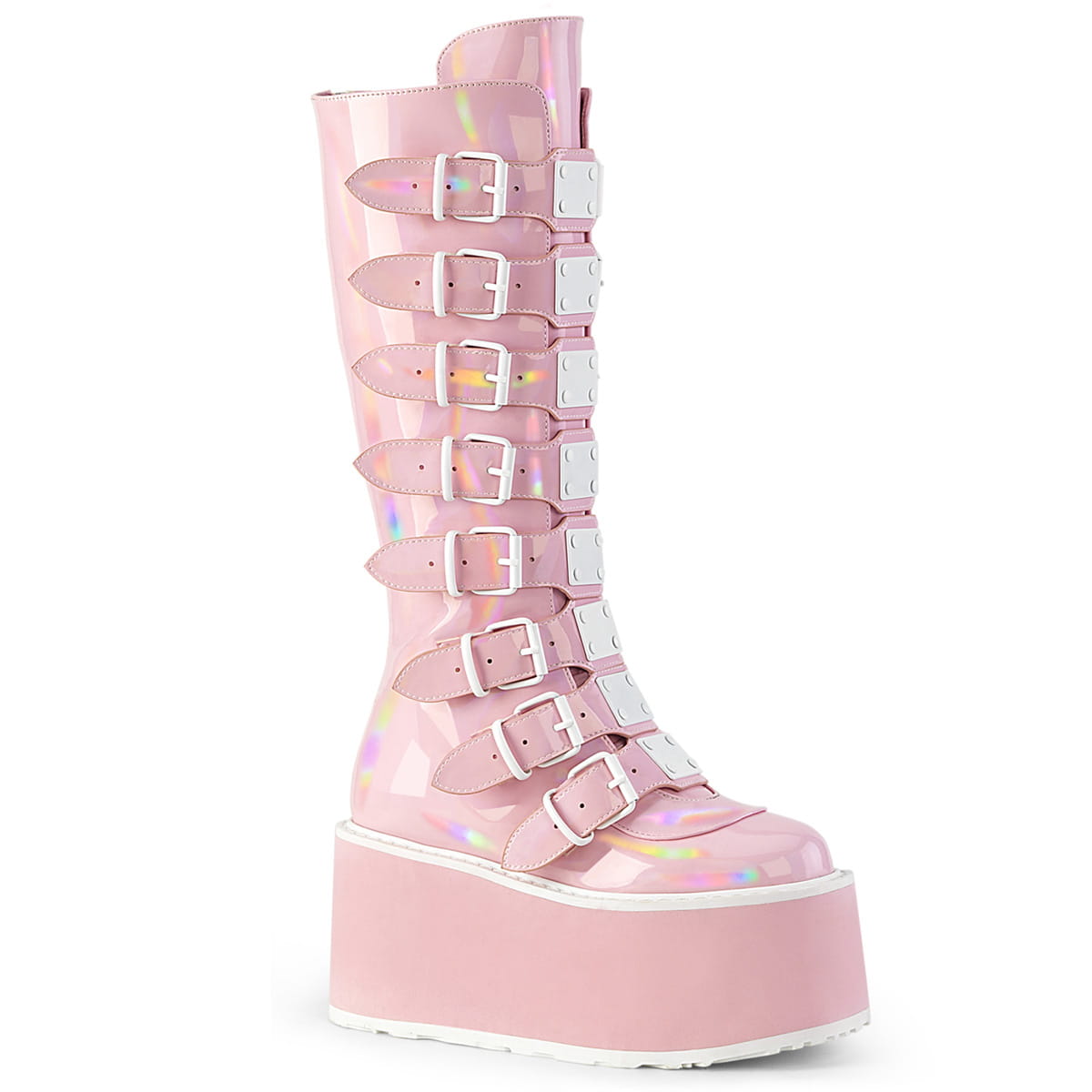DemoniaCult DAMNED-318 Damen Stiefel Rosa EU 39
