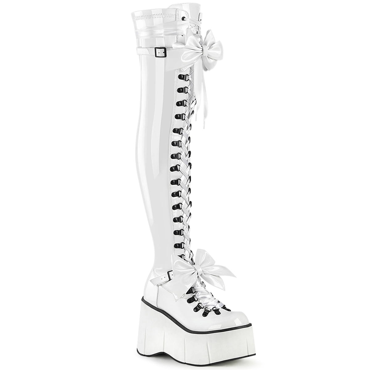 DemoniaCult KERA-303 Damen Stiefel Weiß  EU 39