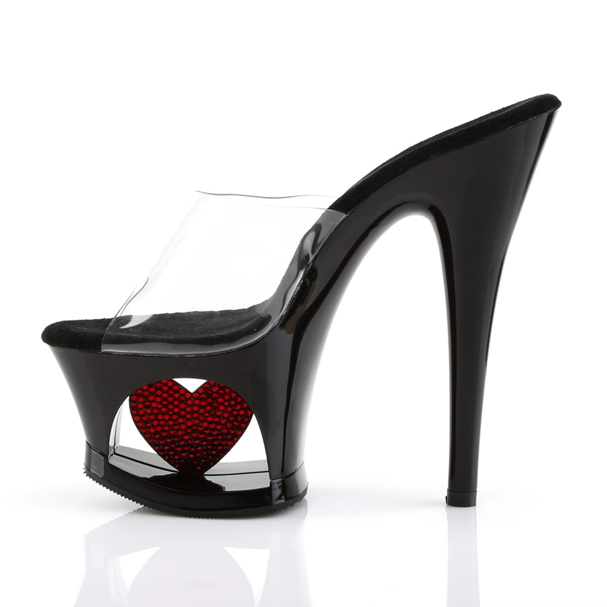 Pleaser MOON-701HRS Damen Slipper Transparent  EU 38