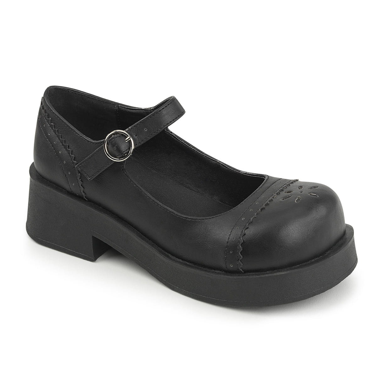 DemoniaCult CRUX-07 Damen Sandale Schwarz