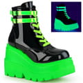Schwarz Neon Grün