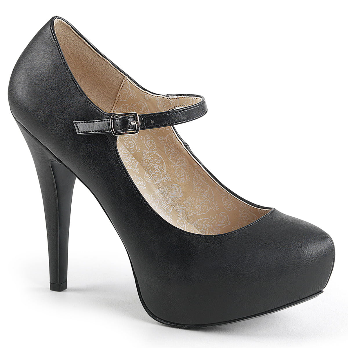 Pleaser Pink Label CHLOE-02 Unisex Pumps Schwarz  EU 46
