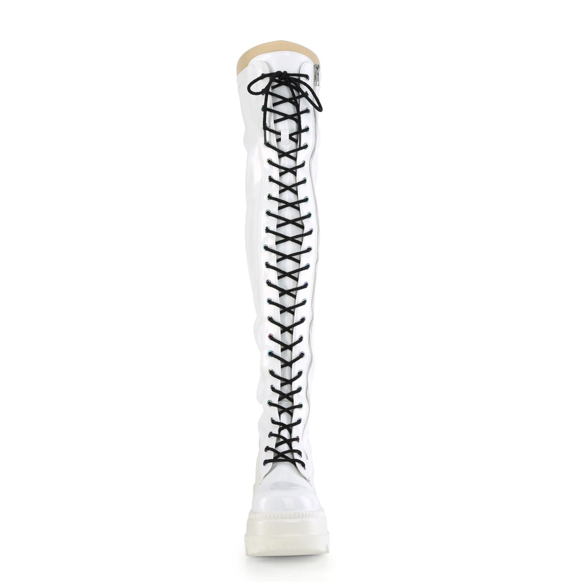 DemoniaCult SHAKER-374 Damen Stiefel Weiß  EU 36